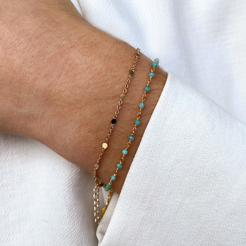 Bracelet Plaqu Or Petites Pastilles