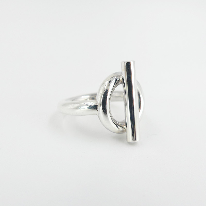 Bague Argent fermoir épais
