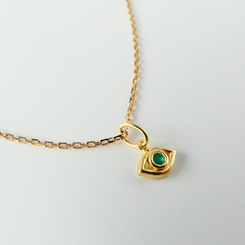 Charm's Doré Oeil strass vert