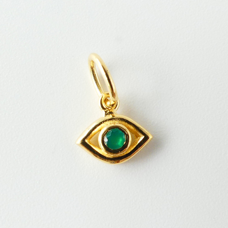 Charm's Doré Oeil strass vert