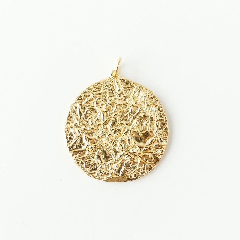 Médaille Dorée Texturée 25mm