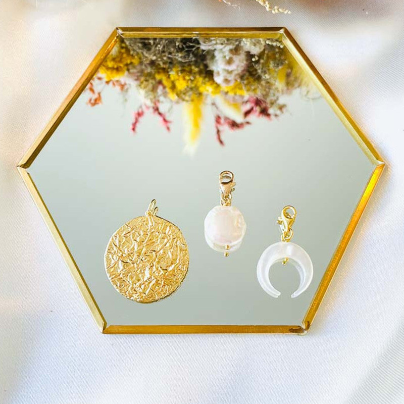 Médaille Dorée Texturée 25mm