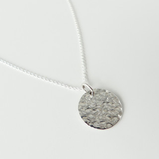 Médaille Argent martelée 15 mm