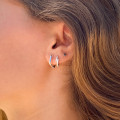 Clous d'oreilles Argent Triangle