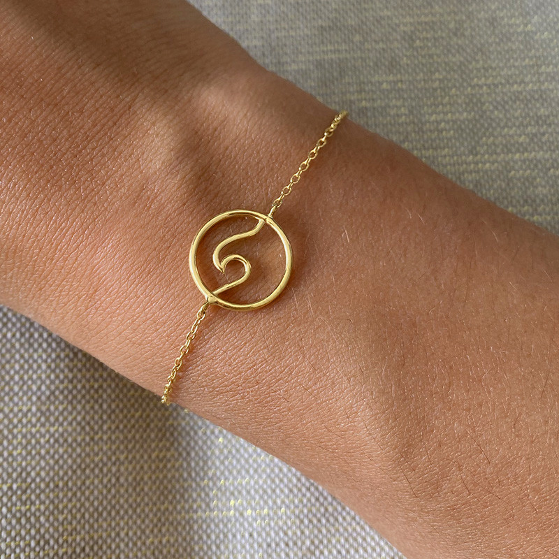 Bracelet Plaqué or Wave
