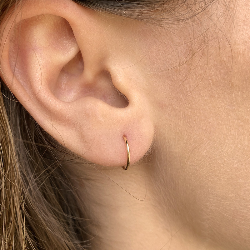 Créoles en or de 10 mm