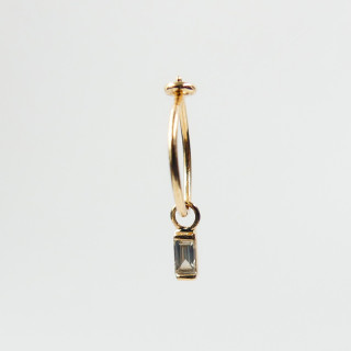 Créole or 18 carats et Barrette Diamant