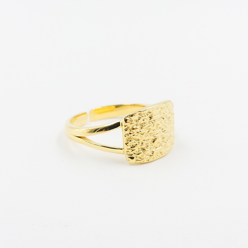 Bague Dorée texturée