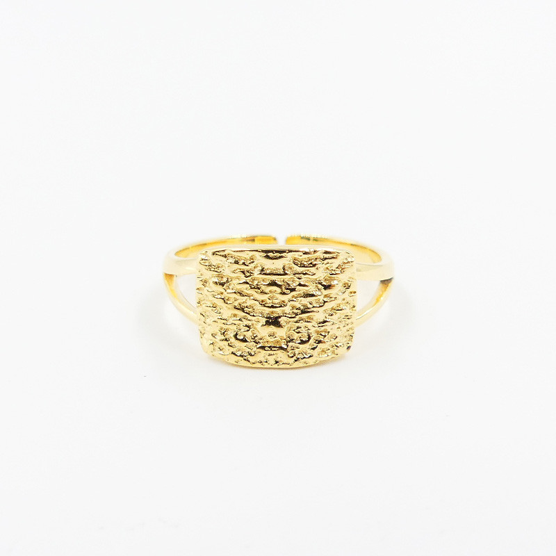 Bague Dorée texturée