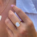 Bague Dorée Pierre de lune