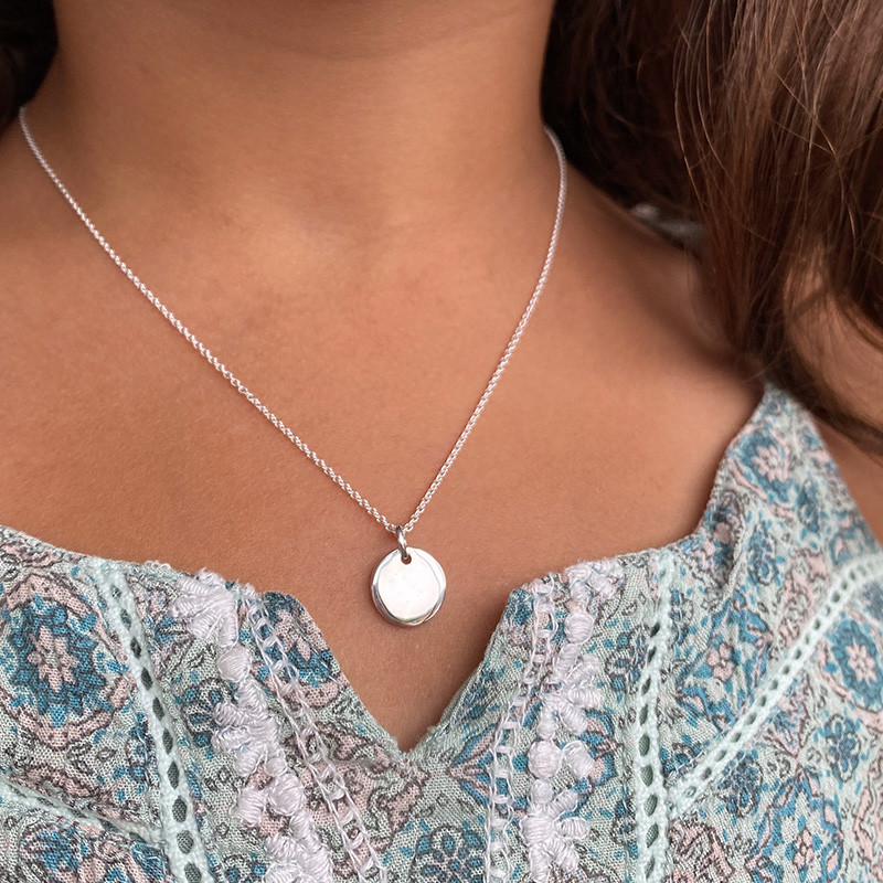 Collier Enfant Argent Médaille 10 mm