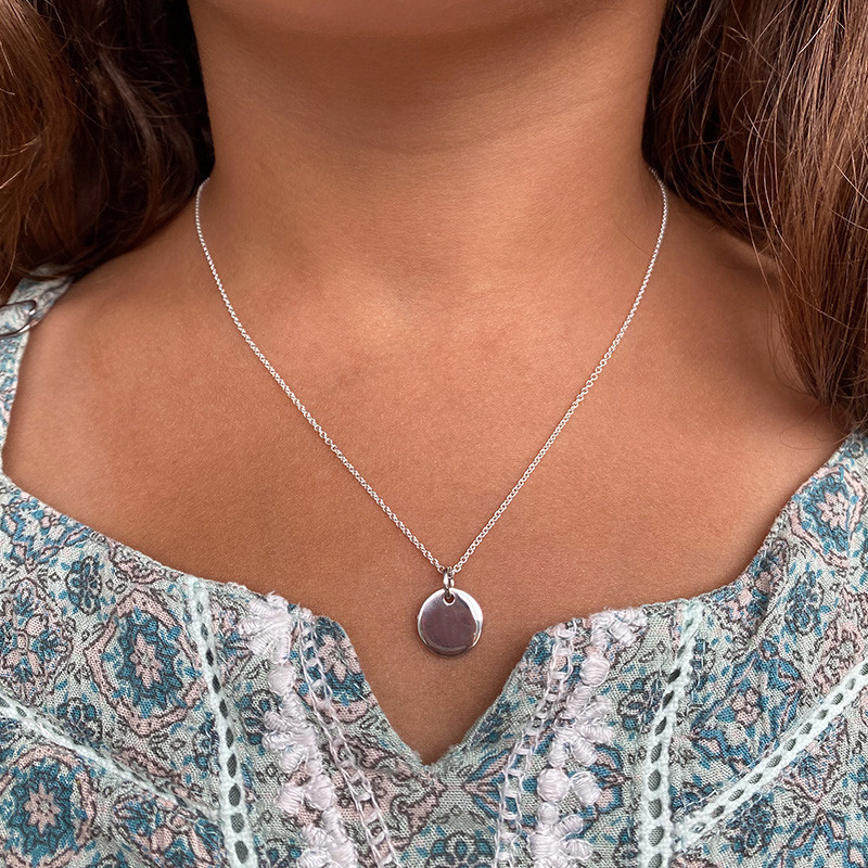 Collier Enfant Argent Médaille 10 mm