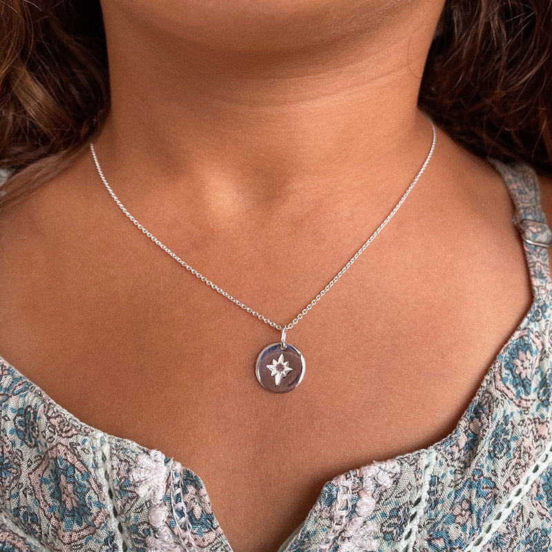 Collier Enfant Argent étoile du nord