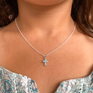 Collier Enfant Argent croix