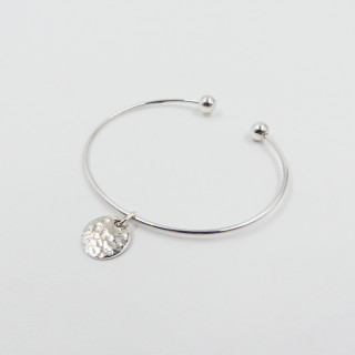 Jonc Enfant Argent médaille martelée