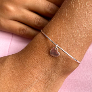 Jonc Enfant Argent coeur