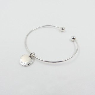 Jonc Enfant Argent médaille 10mm