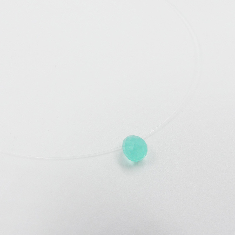 Collier Enfant Goutte Aqua Turquoise