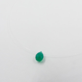 Collier Enfant Goutte Onyx Vert