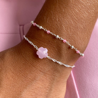 Bracelet Enfant Argent fleurs