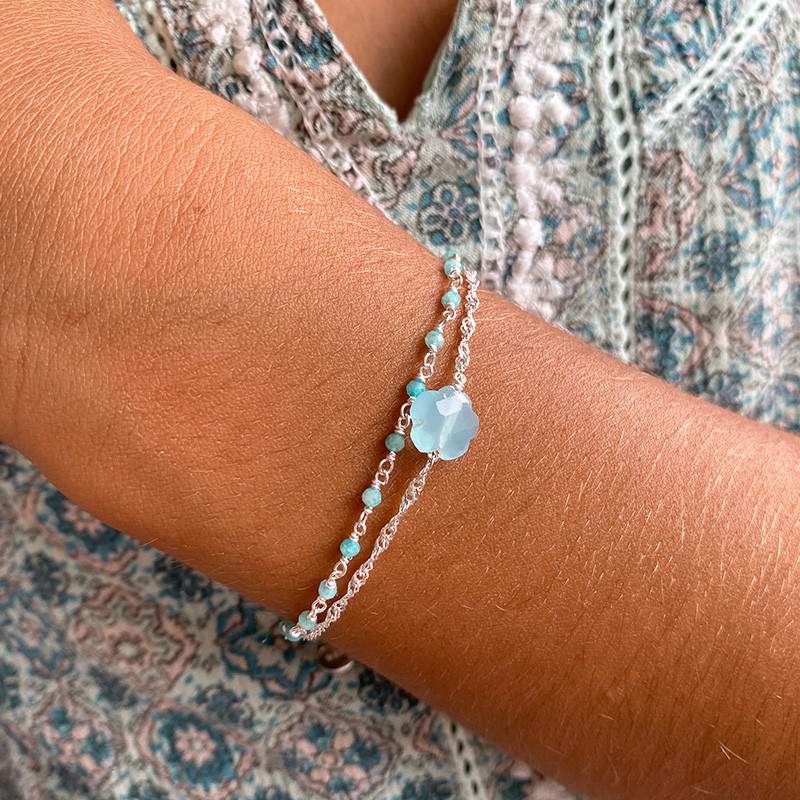 Bracelet Enfant Argent Amazonite