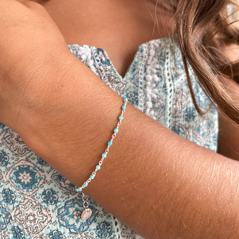 Bracelet Enfant Argent Amazonite