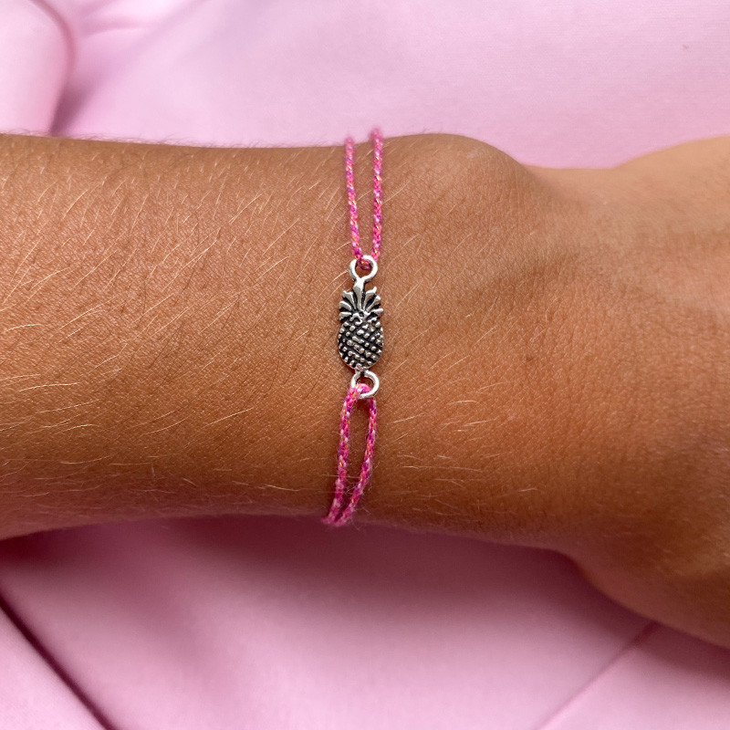 Bracelet cordon Enfant ananas