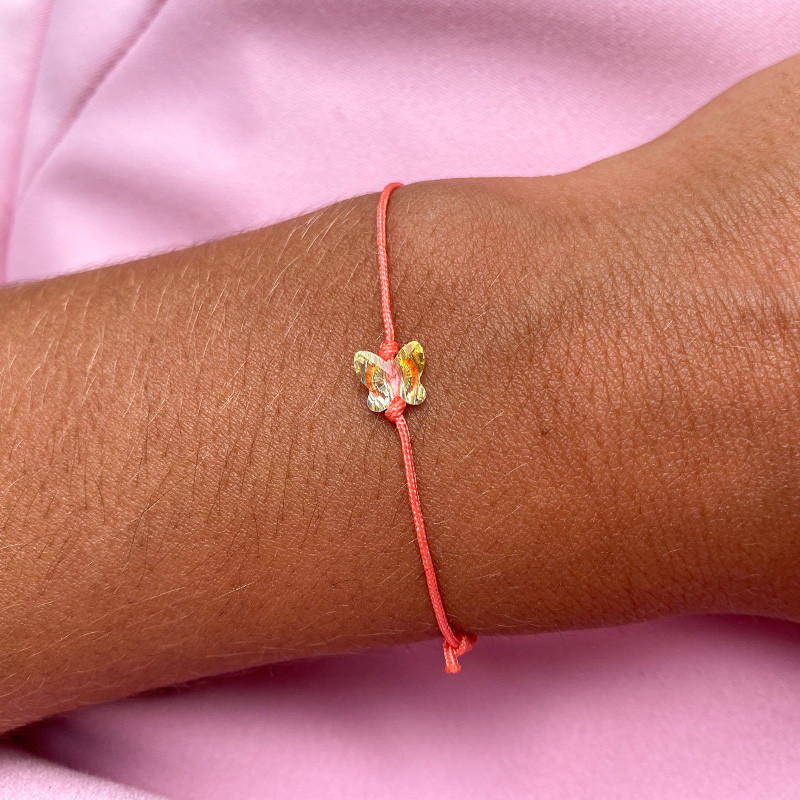 Bracelet cordon Enfant papillon