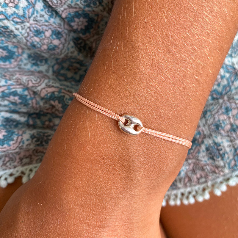 Bracelet cordon Enfant grain de café