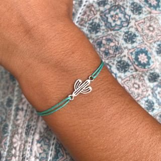 Bracelet cordon enfant cactus