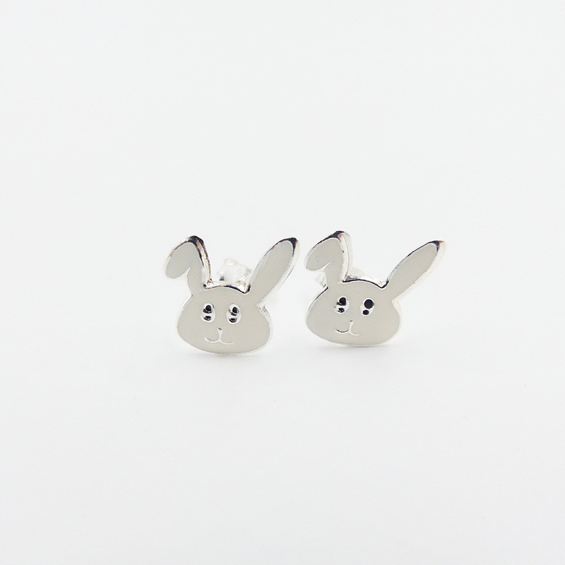 Clous Argent Enfant tête de lapin