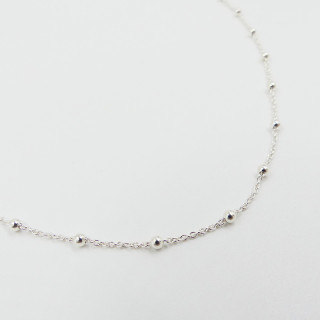 Collier Enfant Argent maille boules