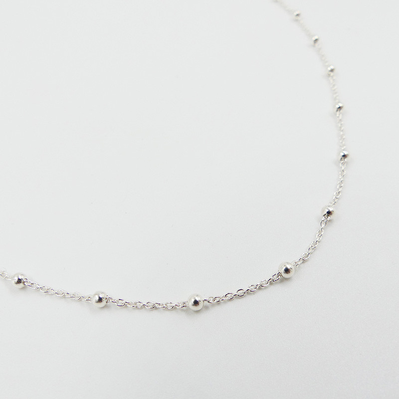 Collier Enfant Argent maille boules