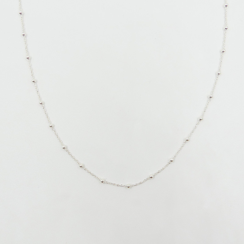 Collier Enfant Argent maille boules