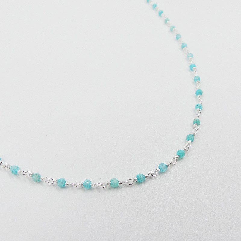 Collier Enfant Argent Amazonite