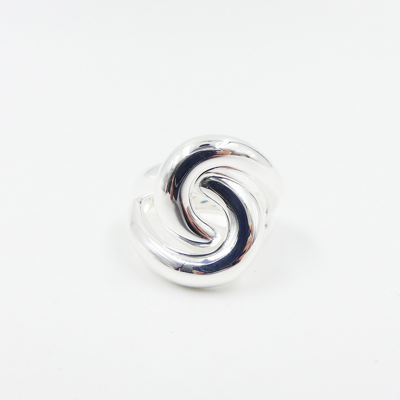 Bague Argent Entrelacée