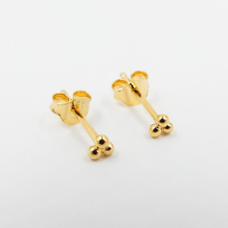 Clous d'oreilles Dorés trio