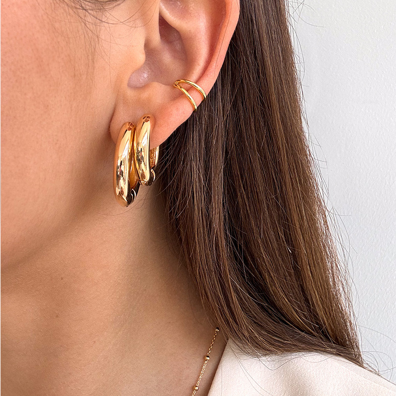 Créoles Plaqué Or Bouées 20mm