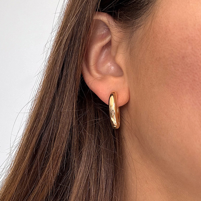 Créoles Plaqué Or Bouées 20mm