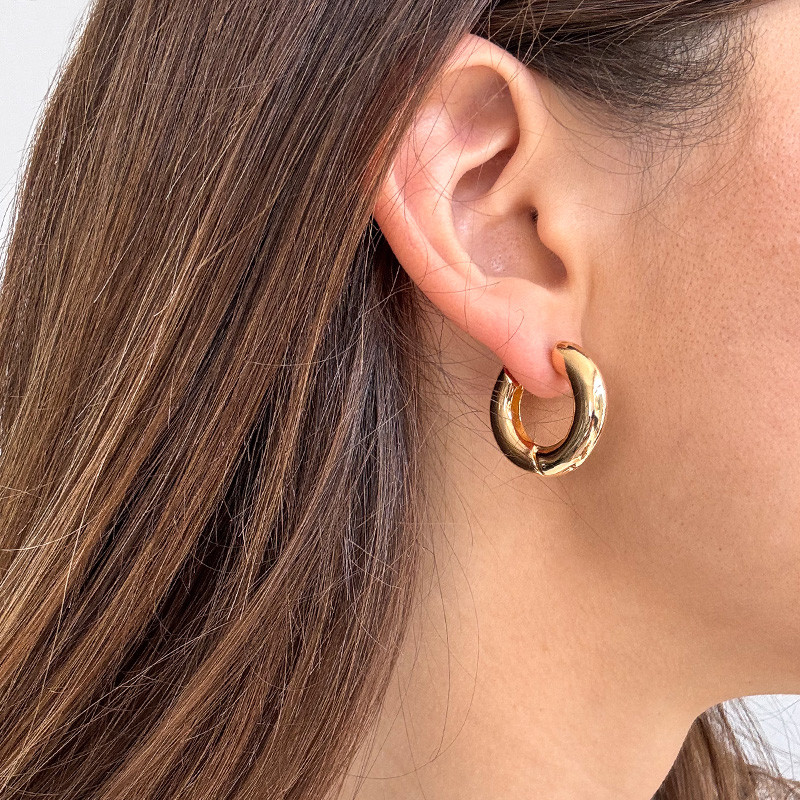 Créoles Plaqué Or Bouées 20mm