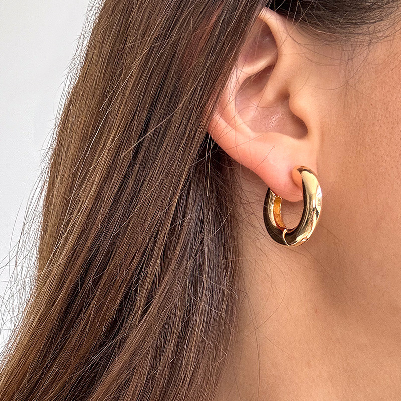 Créoles Plaqué Or Bouées 20mm