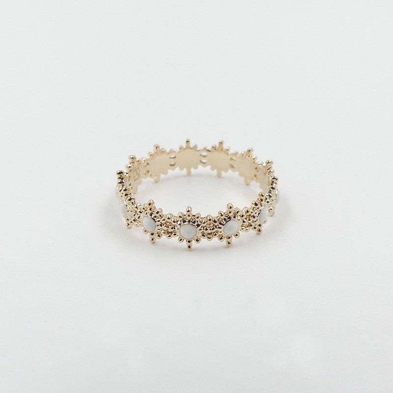 Bague plaqué or soleil