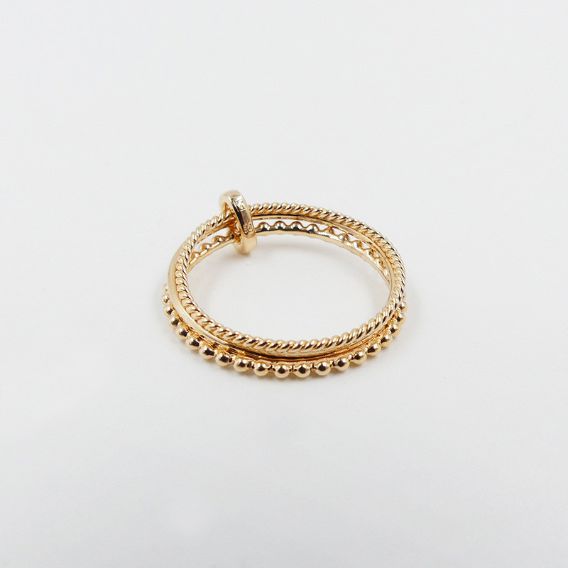 Bague Plaqué Or 3 Anneaux