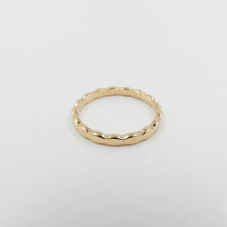Bague Plaqué Or fine ondulée