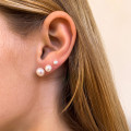 Clous d'oreilles perles d'eau douce