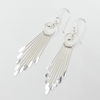 Boucles d'oreilles argent pendantes