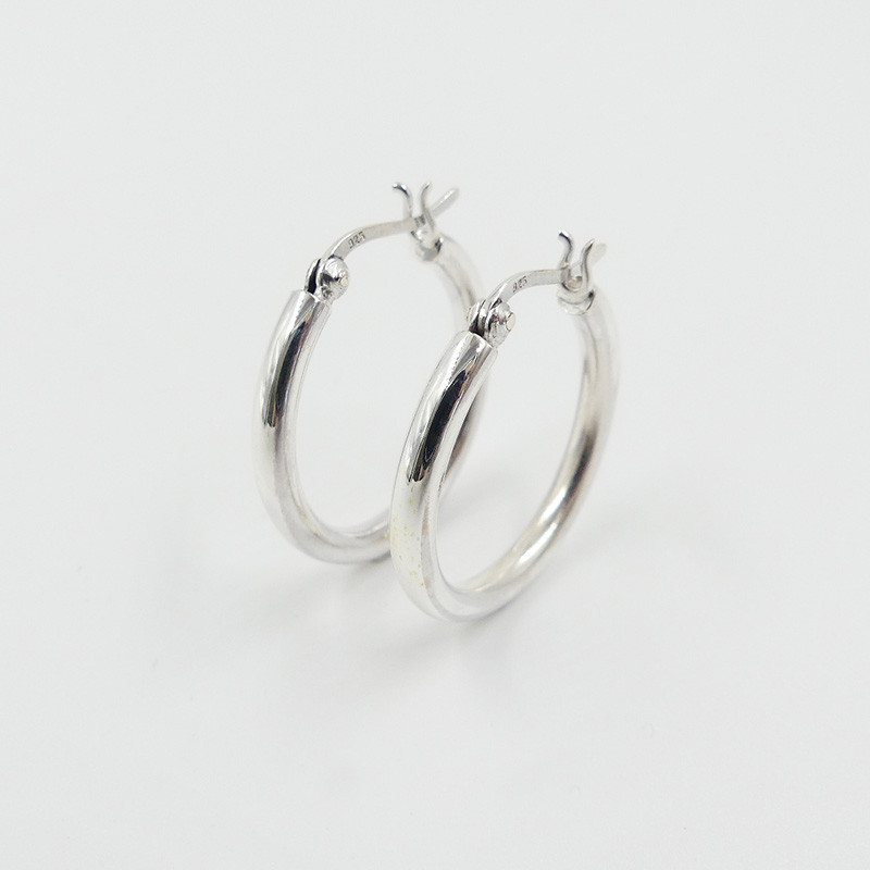 Créoles Argent Epaisses 25 mm