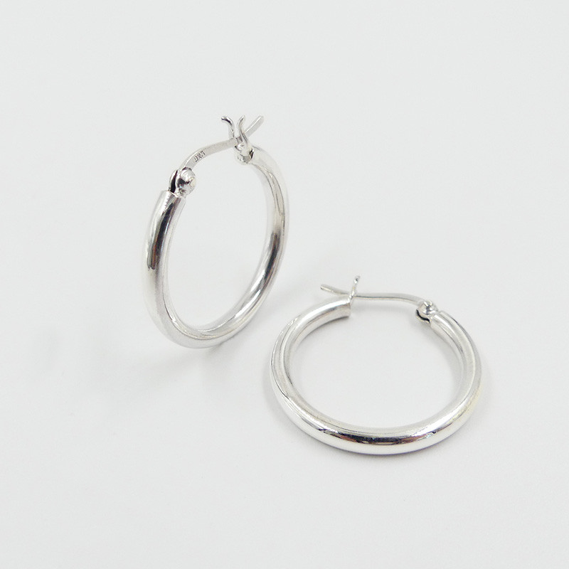 Créoles Argent Epaisses 25 mm