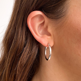 Créoles Argent Epaisses 25 mm