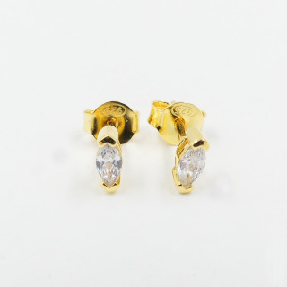 Clous d'oreilles doré Strass